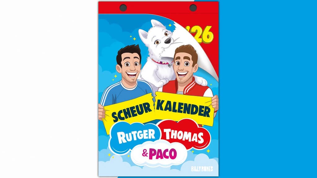 Rutger Thomas & Paco scheurkalender 2026