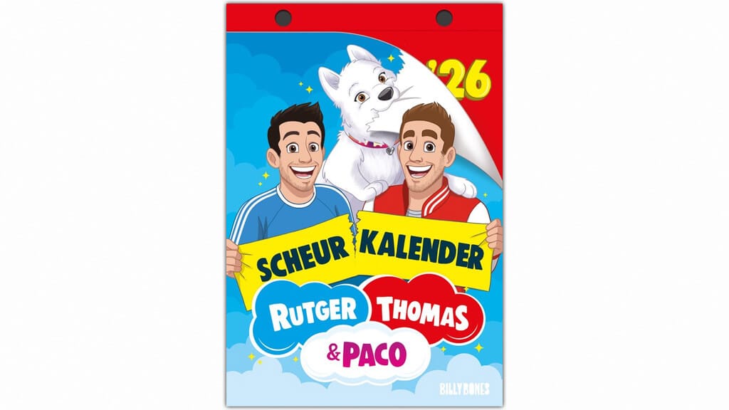 Rutger, Thomas & Paco scheurkalender 2026